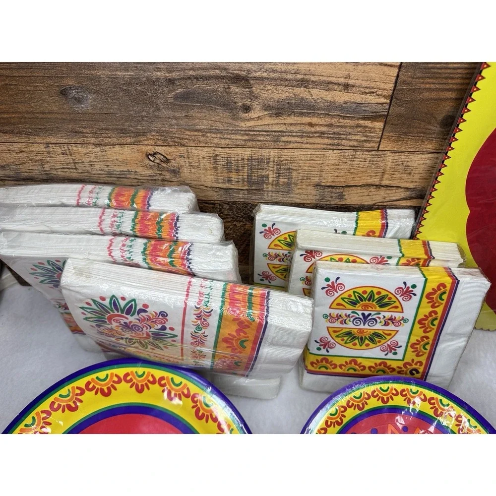 Cinco De Mayo Decoration Lot Party Supplies Napkins Plates Straws Banner